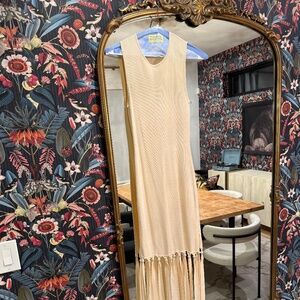 Simon Miller ivory fringe dress